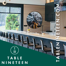 Table nineteen restaurant ad