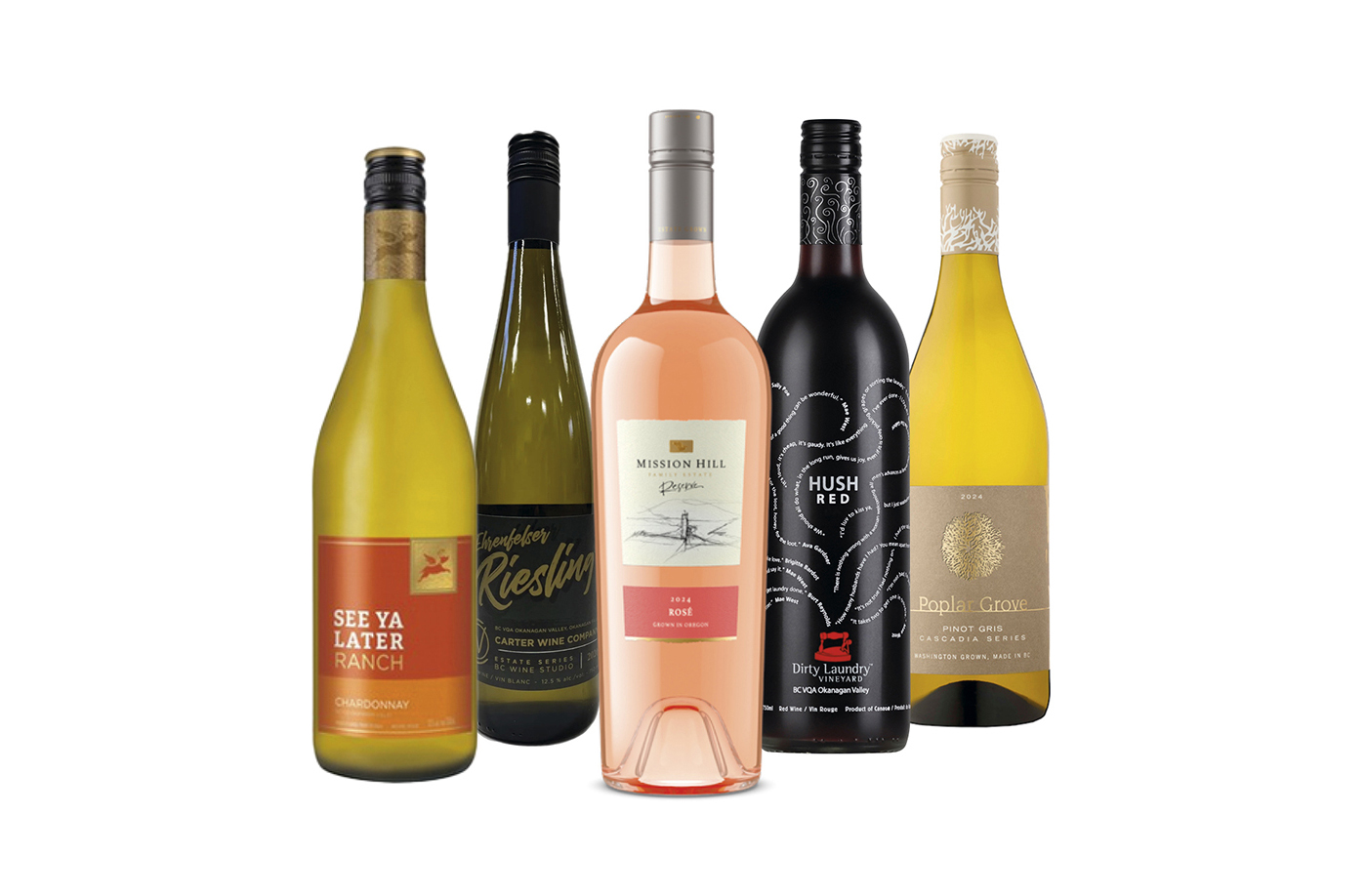 wine bottles